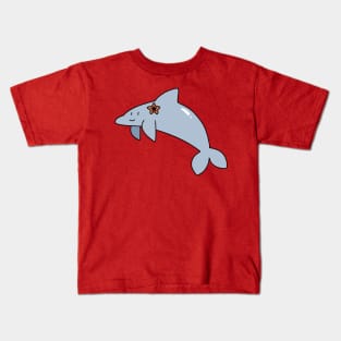 Dolphin with a Sea Star Kids T-Shirt